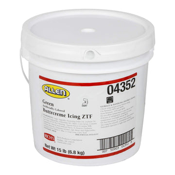 Rich's JW Allen Pre-Whipped Icing Green, Buttercream, 240 Oz