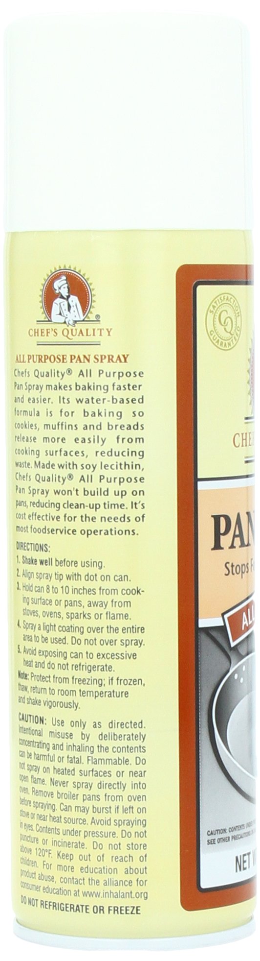 Chef'S Quality All Purpose Oil Pan Spray, 17 Ounce, 6 Count