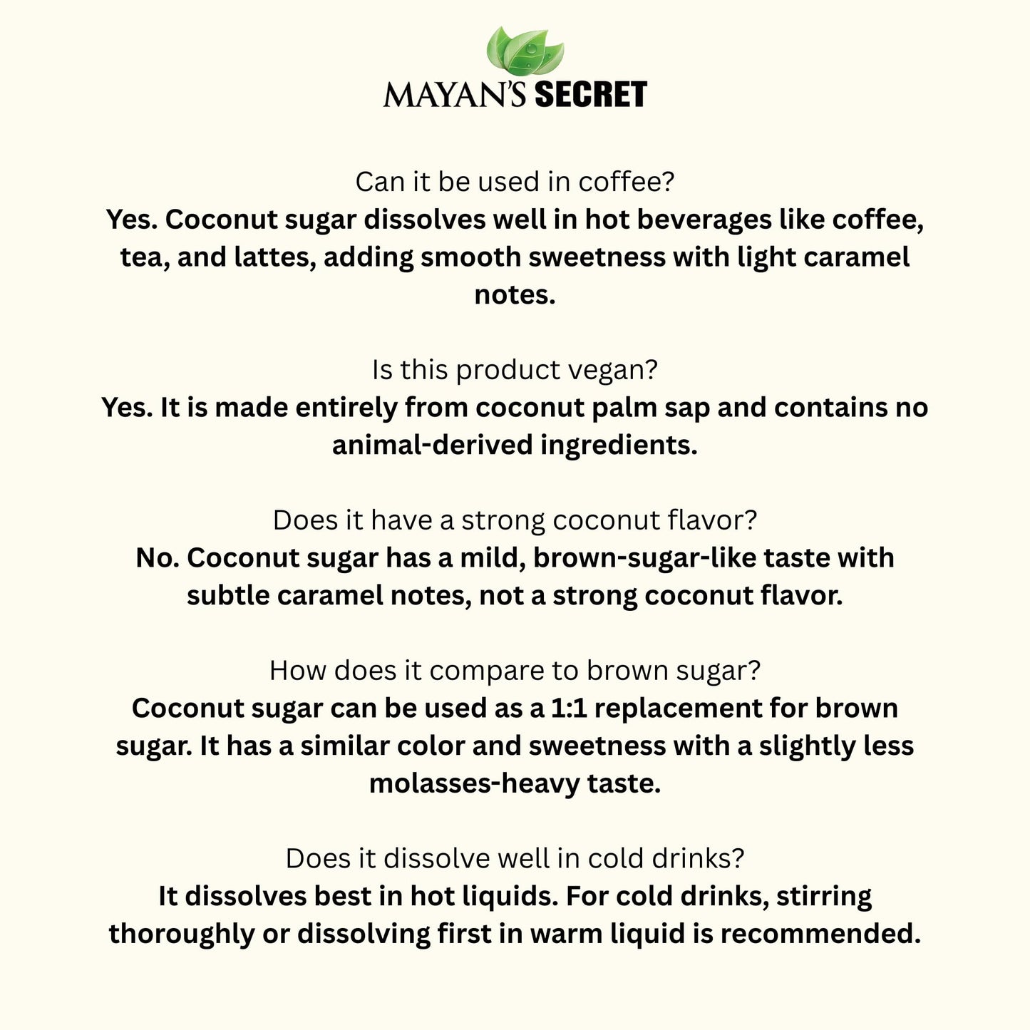 Mayan s Secret 2 lbs USDA Certified Brown Coconut Sugar Organic for Baking - Low Glycemic | Unrefined | Trace Minerals (1 Pound
