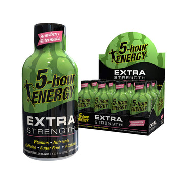 5-hour ENERGY Shot, Extra Strength, Strawberry Watermelon, 12 Count, 1.93 oz