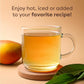 Waka Instant Green Tea Mix, Mango Flavored - 100% Tea Leaves, No Additives, Unsweetened Tea Powder In Bulk Pouch - Easy Quick Ho