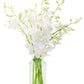 KaBloom White Orchid Bouquet with Vase - 10 Stems, Model KADF1180-V146-A999, Perfect for Birthdays and Mothers Day