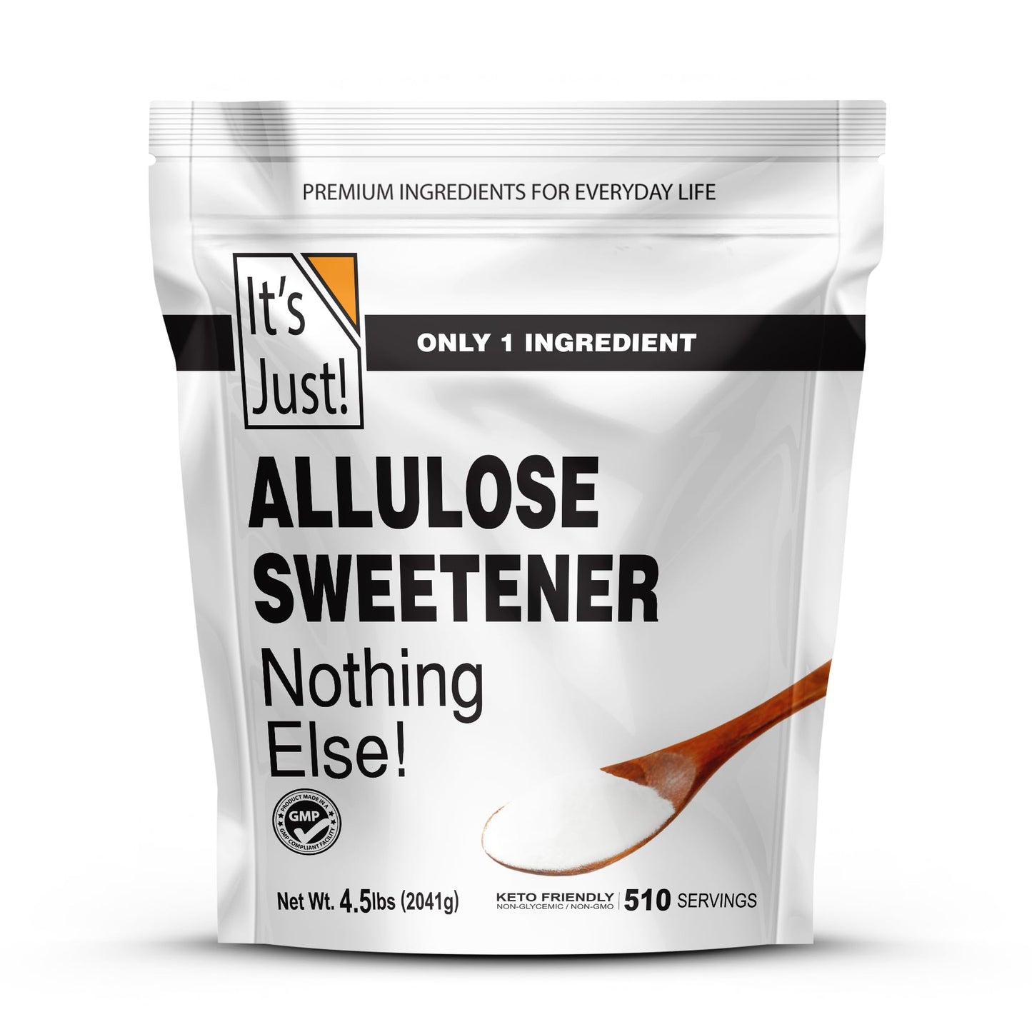 Its Just - Allulose, Sugar Substitute, Keto Friendly Sweetener, Non-Glycemic, Non-GMO (4.5lb)