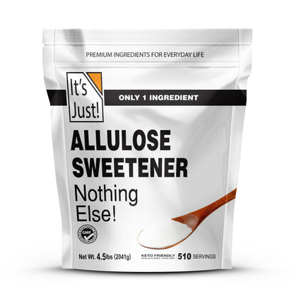 Its Just - Allulose, Sugar Substitute, Keto Friendly Sweetener, Non-Glycemic, Non-GMO (4.5lb)
