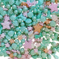 Homankit Mermaid Sprinkle Sweets Sprinkles For Baking Dessert Cupcake Cake Topper Starfish Shell Pearl Mermaid Candy Mix 3.53 Ounces Green