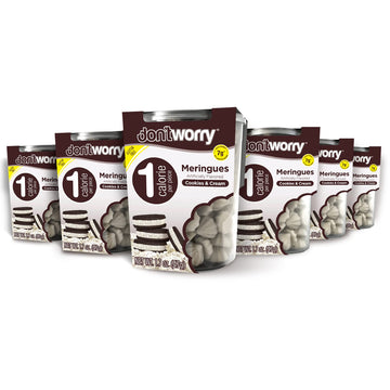 Don'T Worry Meringue Cookies Keto Friendly - Cookies & Cream, Only 1 Calorie Per Piece!, Healthy Kosher Candy, Gluten Free Cooki