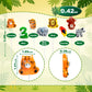 EORA Wildlife-Shaped Lollipops, 24 Pack, 8 Shapes & Flavors, Jungle Theme Candy, Multi-Color, Model YJLLH-WALA-12G24