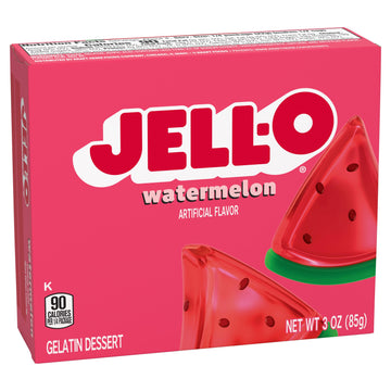 Jell-O Watermelon Gelatin Dessert, 3 Oz (Pack Of 12)