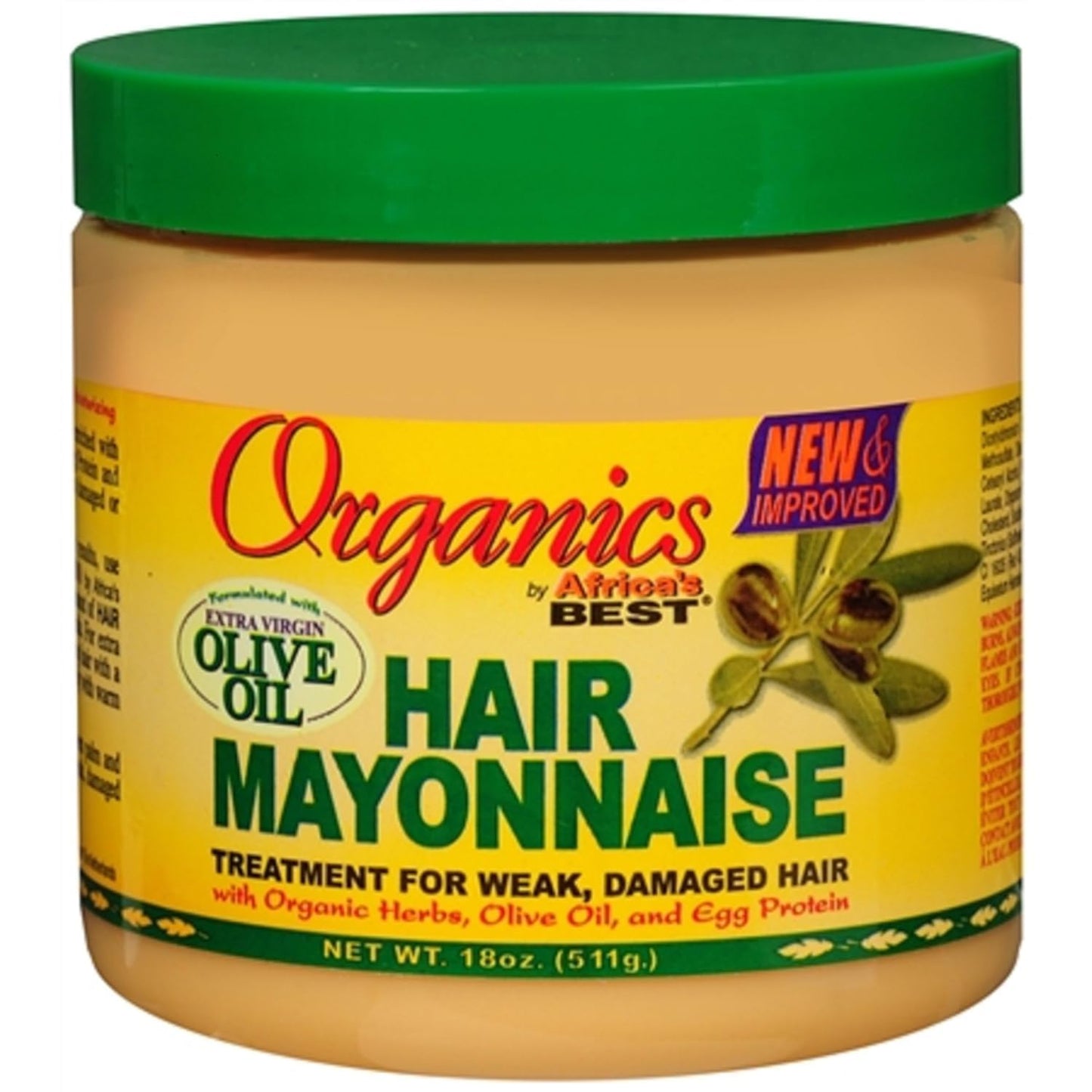 Organics Africa'S Best Organic Hair Mayonnaise, 18 Ounce (Pack Of 2)