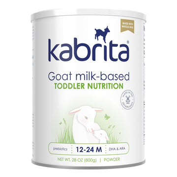 Kabrita Goat Milk-Based Toddler Nutrition Drink, 12–24 Months, Gentle & Easy to Digest, Clean Label Project Certified, Supports Gut Health, Immunity & Brain Development 28oz