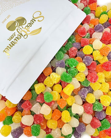 SweetGourmet Spice Drops Candy, Old-Fashioned Gumdrops, 6 Flavors Jelly Candy, 4 Pounds Bag