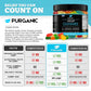 Purganic Gummies For Stress & Relaxation - 1M - Delicious Natural Fruit Flavors - Made In Usa - Relaxing Gummies - 100Ct
