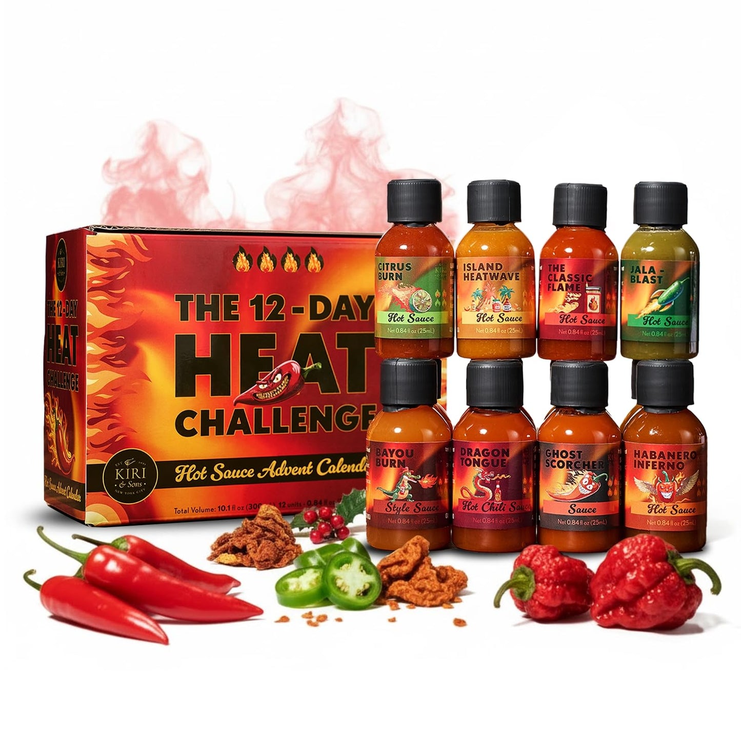 Gourmet Master Hot Sauce Variety Pack  12-Bottle Top-Grade Spicy Sampler Gift Set For Cooking  Grilling  Bbq & Foodies  Heat Sauces Collection Set  Flavors Include Garlic Herb  And More  Hot Sauce Gift