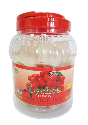 Yummy Lychee Fruit Jelly Cups, Lychee Jelly Candy Snack, Lychee Coconut Jelly Cups, 35.27 oz (1000g)