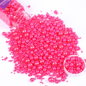 Cobakey Pink Sprinkles For Cake Decorations 3.52 Ounce Edible Pearl Sugar Sprinkles For Cupcake Toppers Wedding Party Valentines