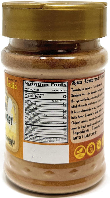 Rani Tamarind Powder (Imli) 3.5Oz (100G) Pet Jar ~ All Natural| No Added Sugar/Salt | Vegan | Gluten Friendly | Kosher | Non-Gmo