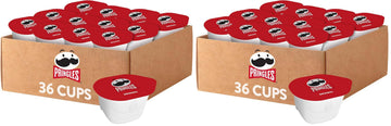 Pringles Potato Crisps Chips, Lunch Snacks, On-the-Go Snacks, Original (36 Cups) (Pack of 2)