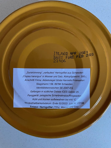 Roda ulven Surstromming - 300g surstromming Challenge