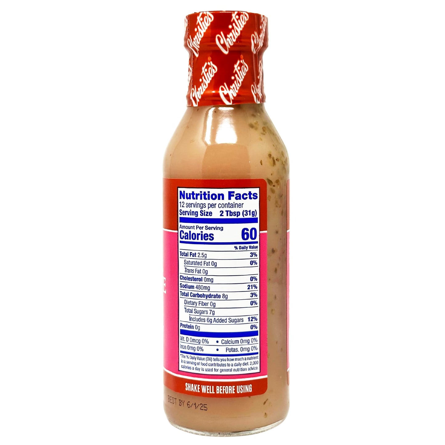 Christies Low Fat Zinfandel Vinaigrette Dressing, 12 Fl Oz, 2 Pack