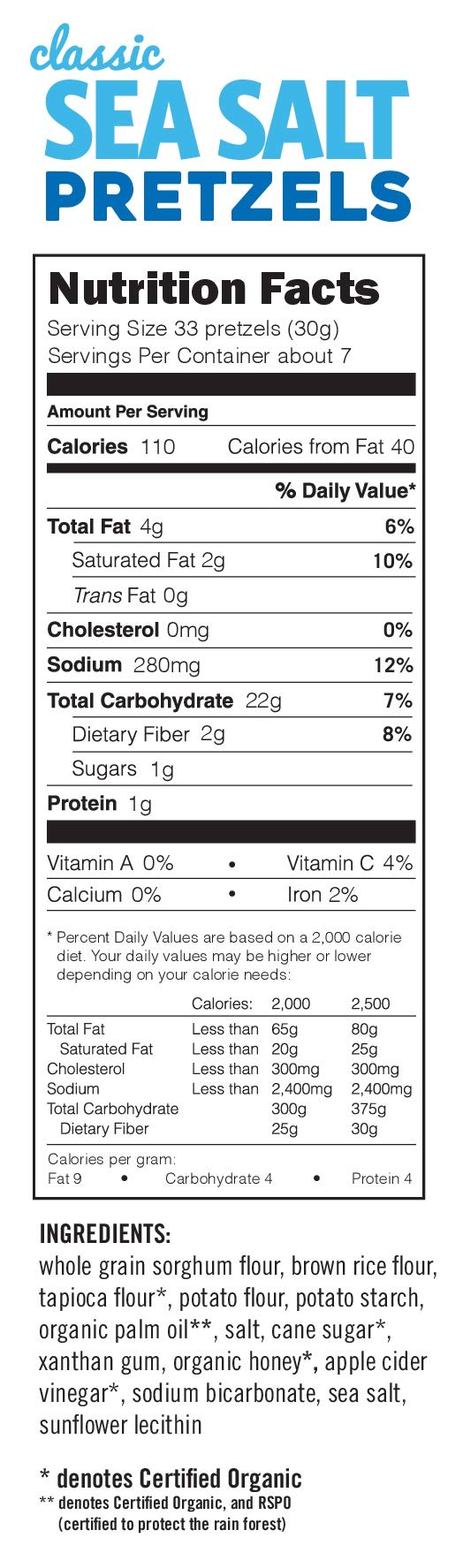 Quinn Non-Gmo And Gluten Free Pretzels