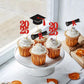 24 Pack 2025 Graduation Cupcake Toppers Class Of 2025 Graduate Cupcake Picks For 2025 Graduation Theme Birthday Party Supplies D