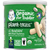 Gerber Organic Baby Food, Toddler, Plant-Tastic, Lil Crunchies, White Bean Hummus, 1.59 Oz