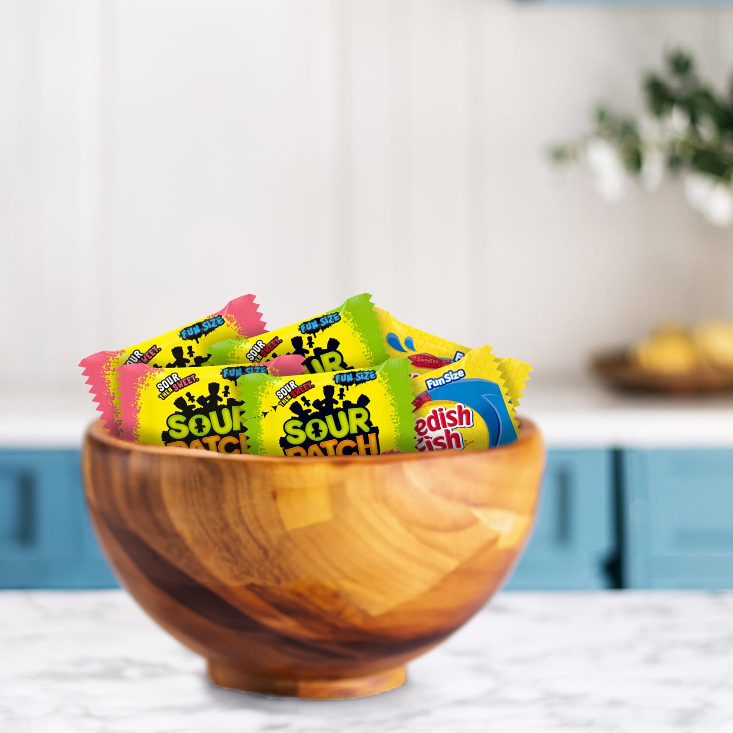 SOUR PATCH KIDS and SWEDISH FISH Mini Soft & Chewy Candy Variety Pack  Bulk Candy  80 Treat-Size Snack Packs