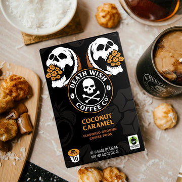Death Wish Coffee, Coconut Caramel Coffee Pods (30 Count)