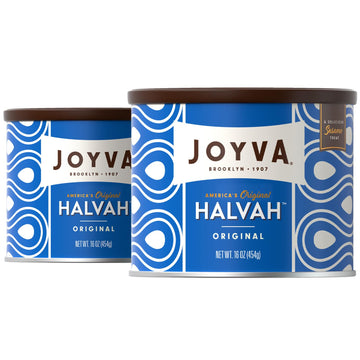 Joyva Halvah - Original, 16Oz | A Delicious Sesame Treat | Dairy Free, Gluten-Free & Kosher Parve | Handcrafted In Brooklyn (Pac