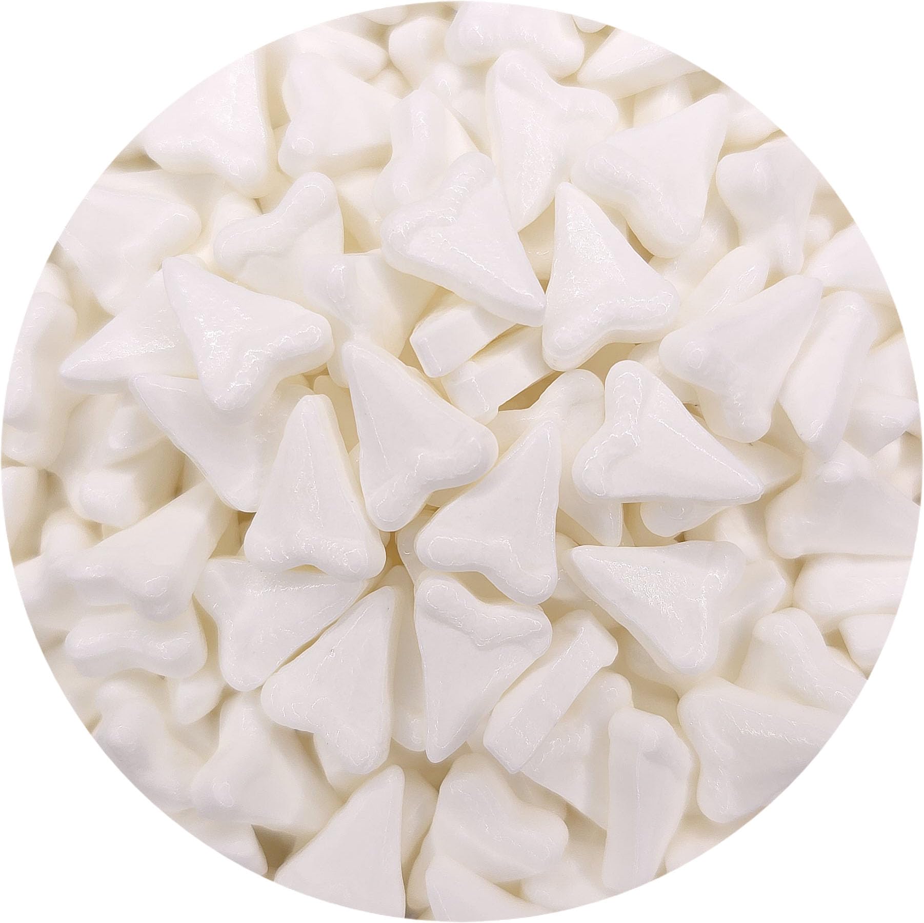 Ncs White Shark Teeth Edible Candy Sprinkles, 8 Ounces