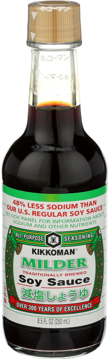 Kikkoman, Soy Sauce Milder, 8.5 Fl Oz