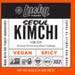 Lucky Foods Seoul Spicy Vegan Kimchi, (28Oz / 1.75 Lbs), Authentic Korean Premium Fermented Napa Cabbage Vegan Kimchi, (Made In