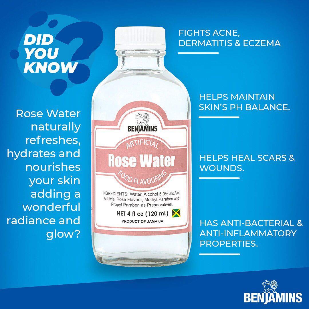 Benjamins Rose Water - 4oz