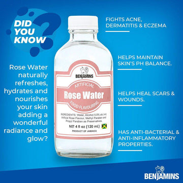 Benjamins Rose Water - 4oz