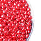 Red Sprinkles Heart-Shaped Cake Sprinkles,Cookie Sprinkles,Sugar Pearl, Edible Candy Pearls For Cake 130G 4.6Oz Cupcake Decorati