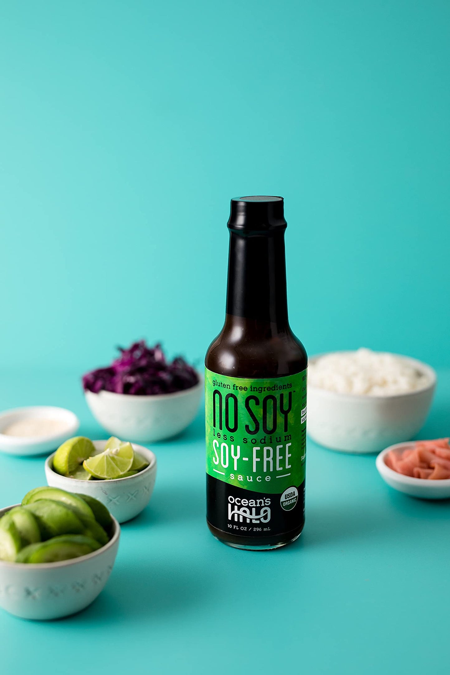 Ocean s Halo, Organic Less Sodium No Soy Sauce, 10 Fl Oz