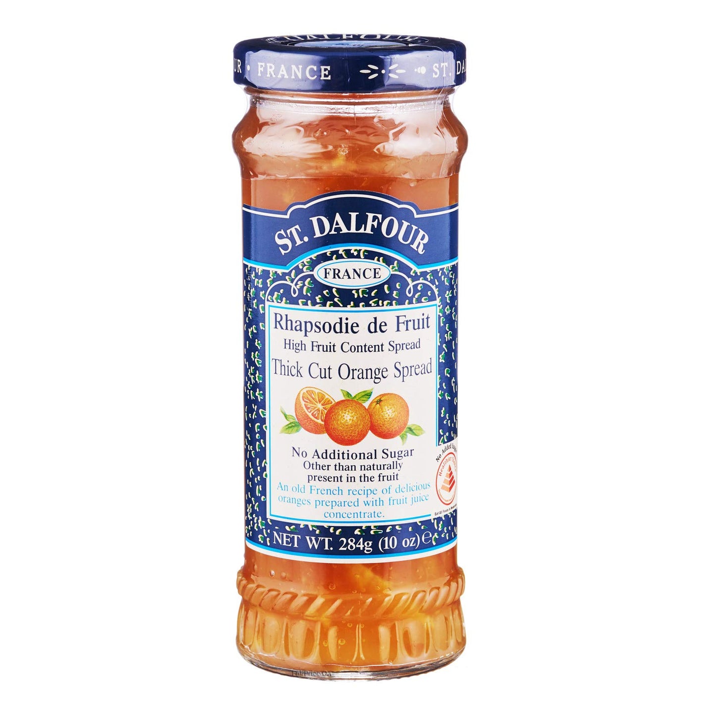 St Dalfour Orange Mermelade French Fruit Spread (10 Oz) | Artisanal Recipe | 100% From Fruit | No Synthetic Nitrates Or Nitrites | Naturally Sweetened