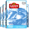 Gefen Clear Unflavored Jell Dessert, 3oz (4 Pack) | Fish Free & Meat Free, Vegan Friendly, Easy to Prepare, Kosher