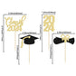36 Pack 2024 Graduation Cupcake Toppers Glitter Class Of 2024 Cupcake Toppers Graduation Cap Diploma Cupcake Picks 2024 Graduati