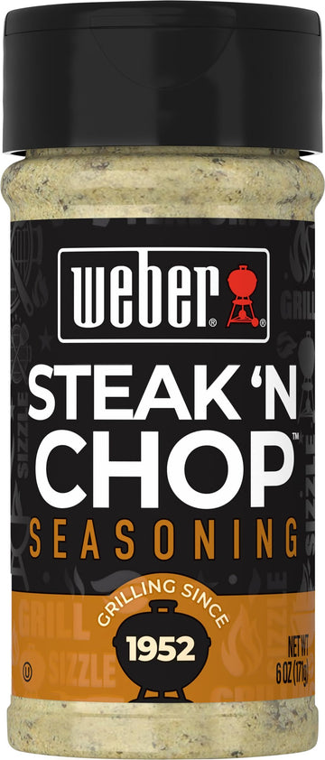 Weber Steak  N Chop Seasoning, 6 oz (Pack of 6)
