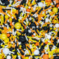 Sweets & Treats Boutique Construction Cake Decorations - 4 oz Black and Orange Sprinkles for Cake and Cupcake Decorating