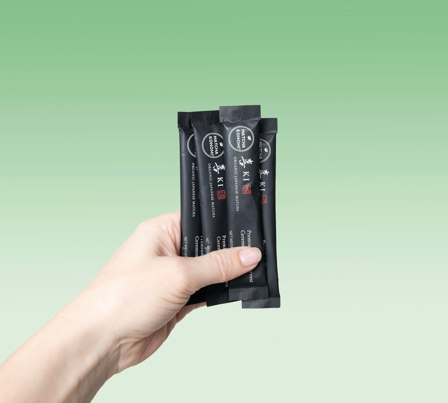 Ki Matcha (15 X 1.5G Sticks) - Organic Premium Ceremonial Japanese Matcha Green Tea Powder - First Harvest, Radiation Free, No A