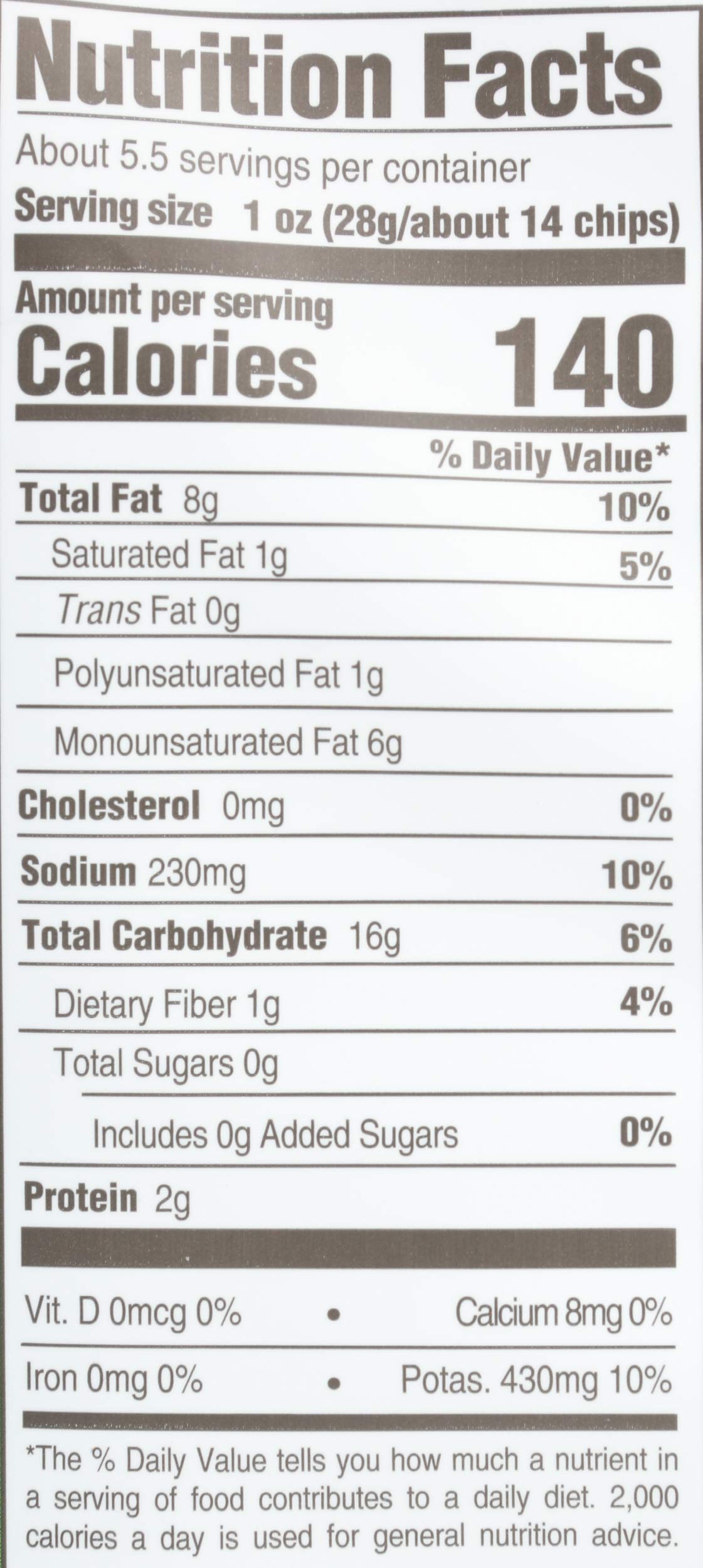 Boulder Canyon, Chips Potato Canyon Cut Avocado Oil Vinegar N Salt, 5.25 Ounce