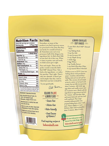 Bob 'S Red Mill Flour Almond Blanched Size 32 Oz,(Pack - 4)
