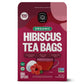 FGO Organic Hibiscus Tea Bags, Caffeine Free, 100 Count, Eco-Conscious Packaging, Pack of 1
