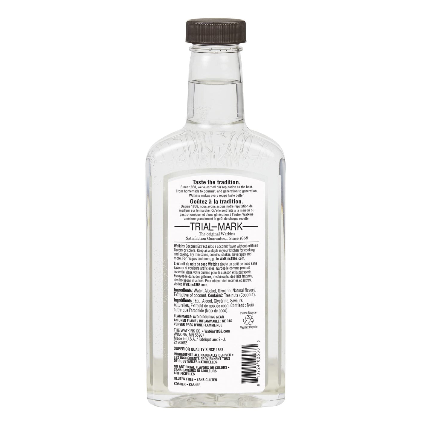 Watkins coconut Extract, 11 fl oz Bottle, 1-Pack
