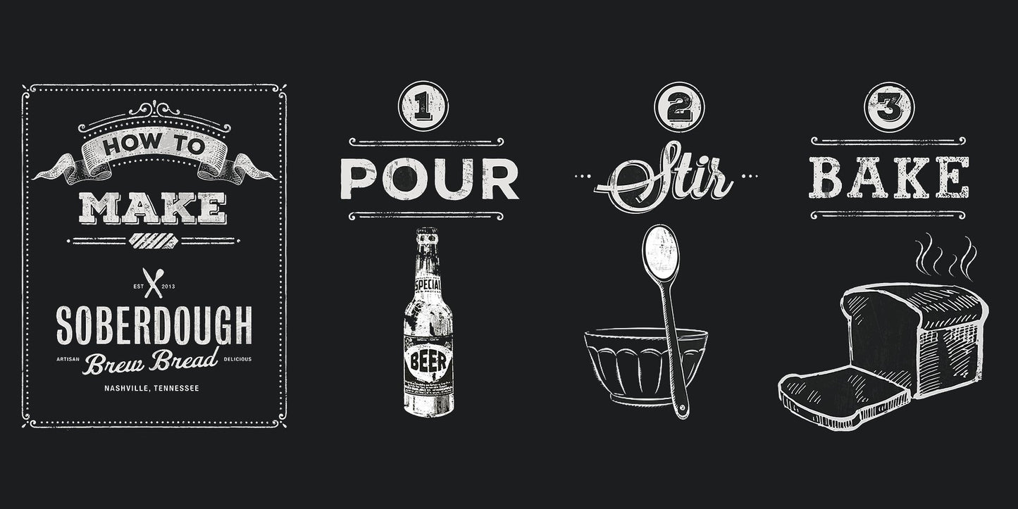 Soberdough Bread Mixes - Various flavors (Sea Salt & Cracked Pepper)