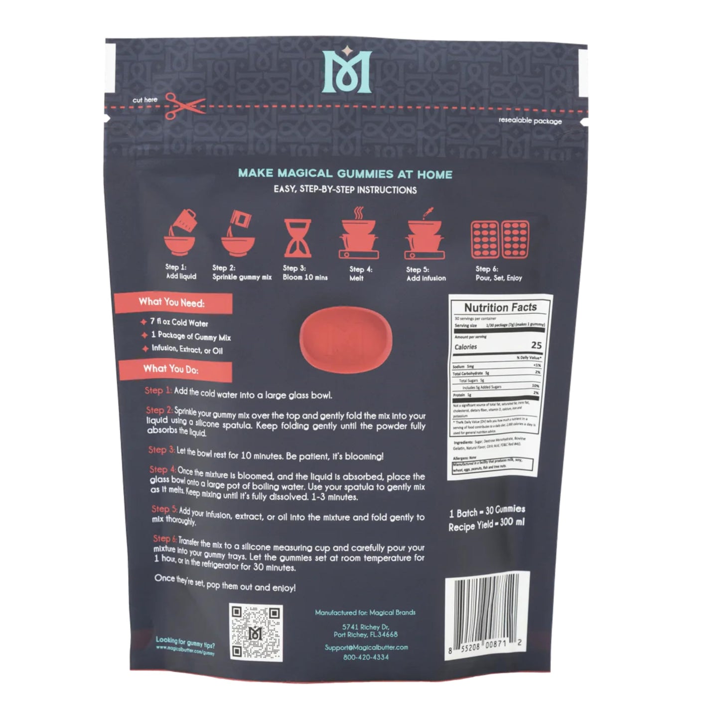 Magical Butter Normal Gummy Mix 4 Pack - Watermelon & Orange - Easy  Warm-Water Candy Mix for Homemade Gummies