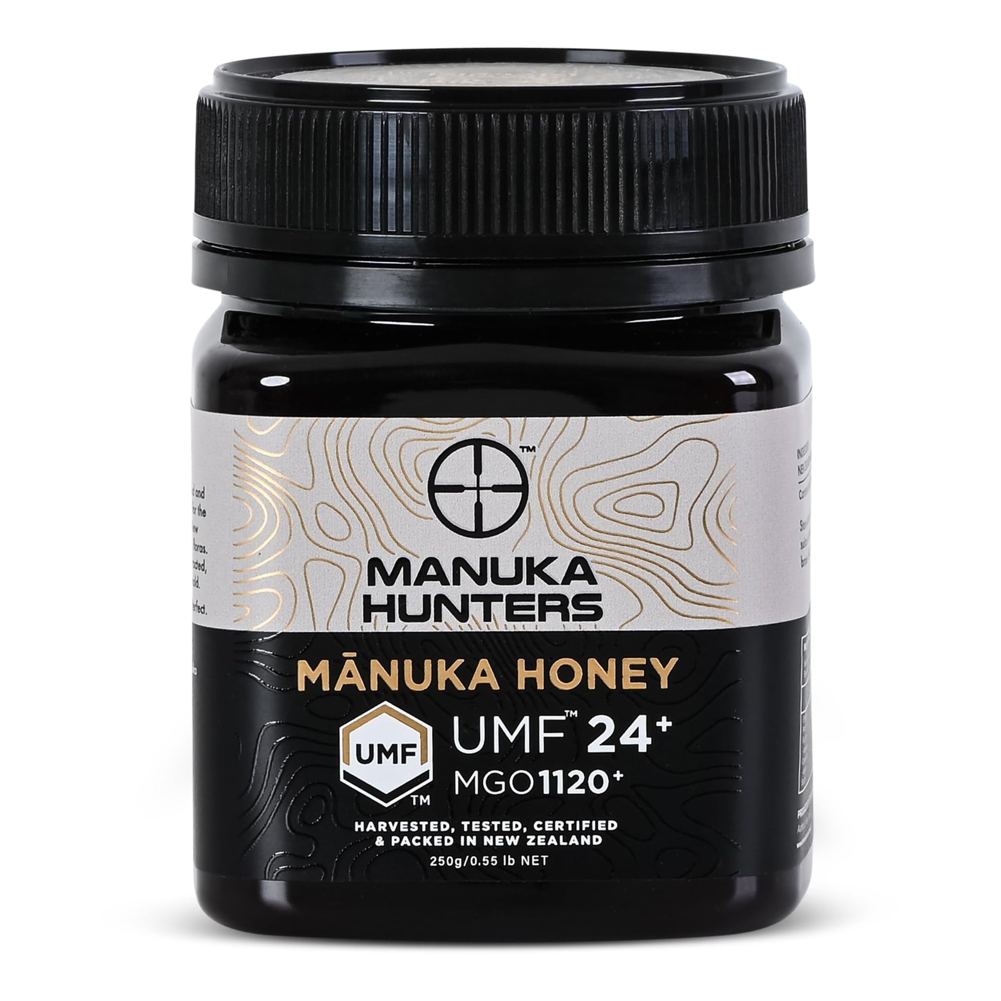 Manuka Hunters Manuka Honey UMF 24+/MGO 1120+ - 100% Pure Natural Sweetener - 8.8oz Jar - Gluten & Dairy Free