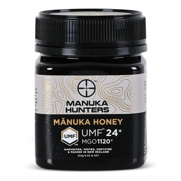 Manuka Hunters Manuka Honey UMF 24+/MGO 1120+ - 100% Pure Natural Sweetener - 8.8oz Jar - Gluten & Dairy Free